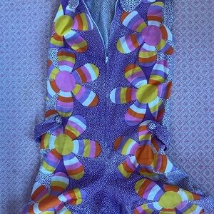 Vera vintage short jumpsuit. Zipper up front